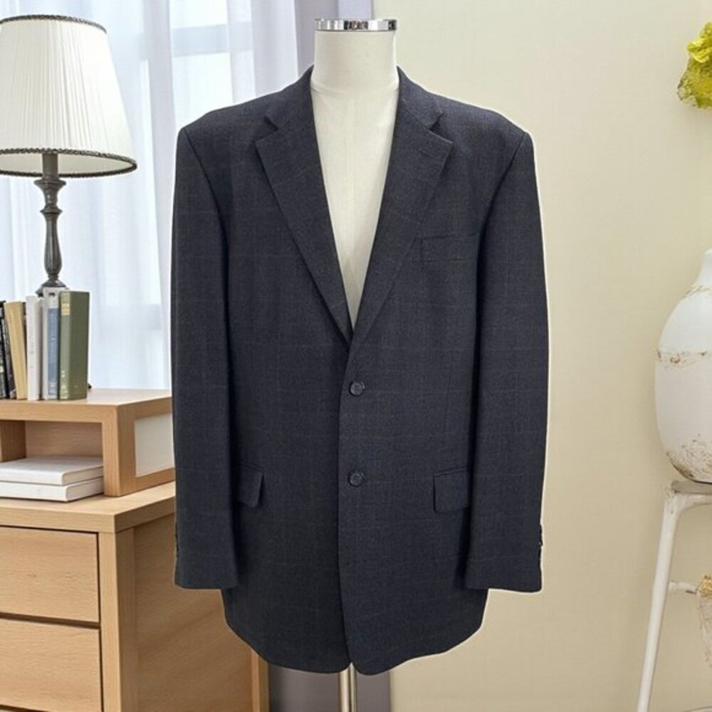 Stafford Mens 42L‎ Wool Cashmere Blazer Jacket Classic Fit Business Professional
